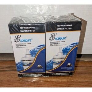 OEM Compatible Refrigerator Water Filters 2 Pack Excelpure RWF1100A Sealed